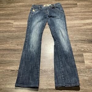 Paracusco Women’s Genuine Early Y2k Vintage Low-Rise Flared Jeans Size 27